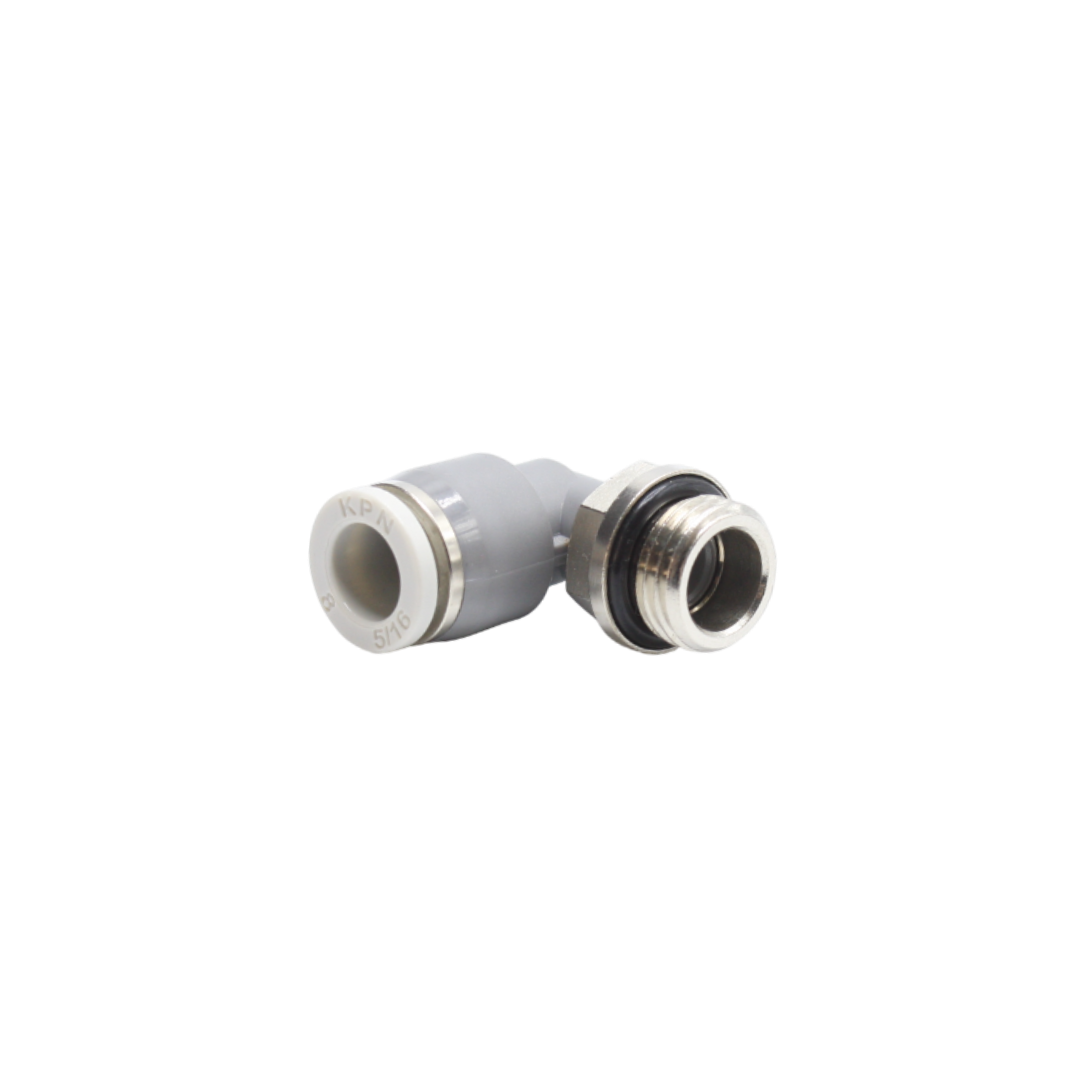 PL08-02G - 1/4 Фитинг цанга угловой поворотный