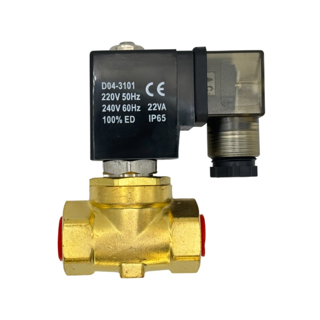 SLP08-105E2 Клапан соленоидный, корп. латунь, G 1/4, 0,5-16 бар, 220AC