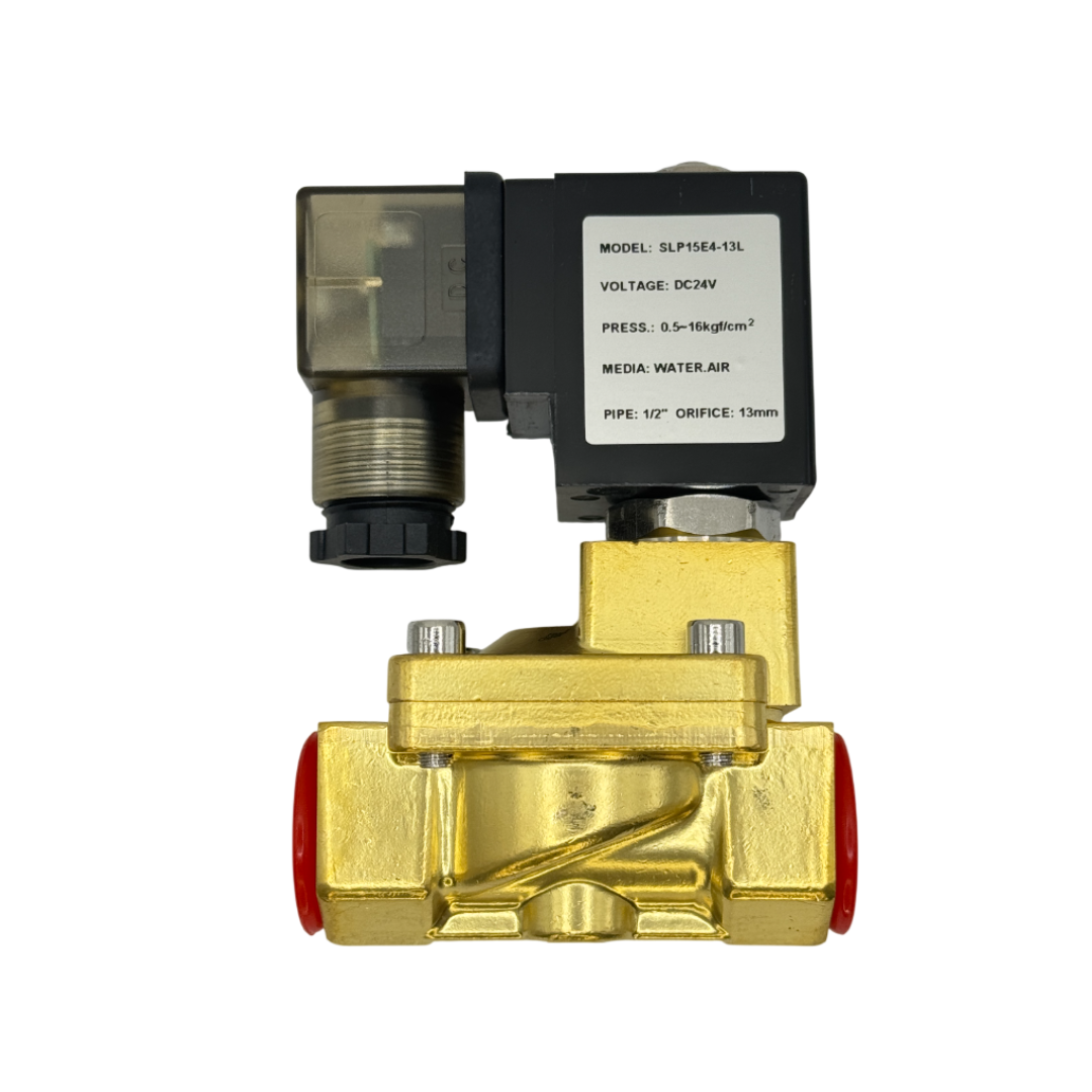 SLP15-130E4 Клапан соленоедный, корп.латунь, G1/2, 0,5-16,бар, 24DC